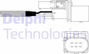 Delphi ES11022-12B1 - Αισθητήρας λάμδα www.spanosparts.gr