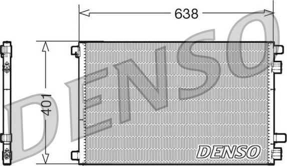 Denso DCN23012 - Συμπυκνωτής, σύστ. κλιματισμού www.spanosparts.gr