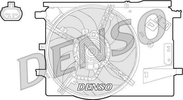 Denso DER09053 - Βεντιλατέρ, ψύξη κινητήρα www.spanosparts.gr