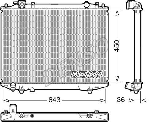 Denso DRM44047 - Ψυγείο, ψύξη κινητήρα www.spanosparts.gr