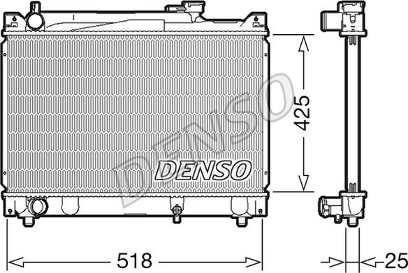 Denso DRM47030 - Ψυγείο, ψύξη κινητήρα www.spanosparts.gr