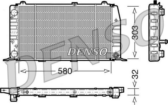 Denso DRM02010 - Ψυγείο, ψύξη κινητήρα www.spanosparts.gr