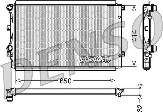 Denso DRM32015 - Ψυγείο, ψύξη κινητήρα www.spanosparts.gr