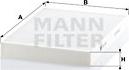 Mann-Filter CU 3037 - Φίλτρο, αέρας εσωτερικού χώρου www.spanosparts.gr