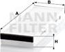 Mann-Filter CU 3023-2 - Φίλτρο, αέρας εσωτερικού χώρου www.spanosparts.gr