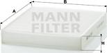 Mann-Filter CU 2440 - Φίλτρο, αέρας εσωτερικού χώρου www.spanosparts.gr