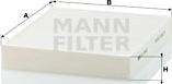 Mann-Filter CU 2442 - Φίλτρο, αέρας εσωτερικού χώρου www.spanosparts.gr