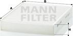 Mann-Filter CU 2433 - Φίλτρο, αέρας εσωτερικού χώρου www.spanosparts.gr