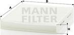 Mann-Filter CU 2545 - Φίλτρο, αέρας εσωτερικού χώρου www.spanosparts.gr