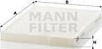 Mann-Filter CU 2620 - Φίλτρο, αέρας εσωτερικού χώρου www.spanosparts.gr