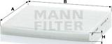 Mann-Filter CU 2035 - Φίλτρο, αέρας εσωτερικού χώρου www.spanosparts.gr