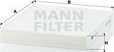 Mann-Filter CU 2141 - Φίλτρο, αέρας εσωτερικού χώρου www.spanosparts.gr