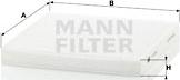 Mann-Filter CU 2132 - Φίλτρο, αέρας εσωτερικού χώρου www.spanosparts.gr