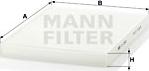 Mann-Filter CU 2882 - Φίλτρο, αέρας εσωτερικού χώρου www.spanosparts.gr