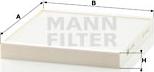 Mann-Filter CU 2349 - Φίλτρο, αέρας εσωτερικού χώρου www.spanosparts.gr