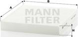 Mann-Filter CU 2351 - Φίλτρο, αέρας εσωτερικού χώρου www.spanosparts.gr