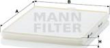 Mann-Filter CU 2326 - Φίλτρο, αέρας εσωτερικού χώρου www.spanosparts.gr