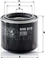 Mann-Filter MW 810 - Φίλτρο λαδιού www.spanosparts.gr