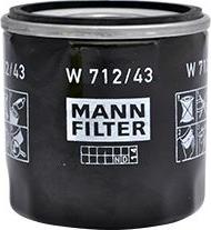 Mann-Filter W 712/43 - Φίλτρο λαδιού www.spanosparts.gr