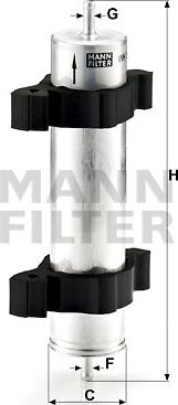 Mann-Filter WK 521/2 - Φίλτρο καυσίμου www.spanosparts.gr