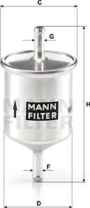 Mann-Filter WK 66 - Φίλτρο καυσίμου www.spanosparts.gr