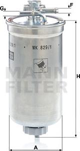 Mann-Filter WK 829/1 x - Φίλτρο καυσίμου www.spanosparts.gr