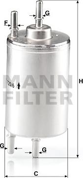 Mann-Filter WK 720/6 - Φίλτρο καυσίμου www.spanosparts.gr