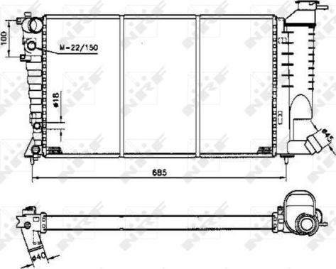 NRF 58233 - Ψυγείο, ψύξη κινητήρα www.spanosparts.gr