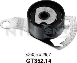 SNR GT352.14 - Τεντωτήρας, οδοντ. ιμάντας www.spanosparts.gr