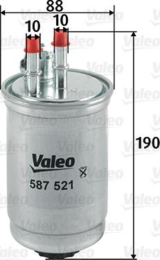 Valeo 587521 - Φίλτρο καυσίμου www.spanosparts.gr