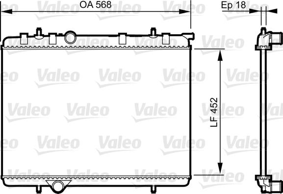 Valeo 735090 - Ψυγείο, ψύξη κινητήρα www.spanosparts.gr