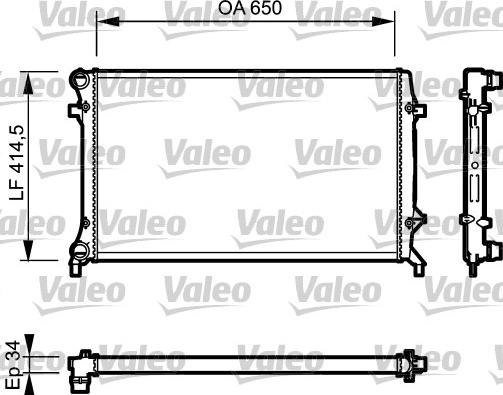 Valeo 735120 - Ψυγείο, ψύξη κινητήρα www.spanosparts.gr